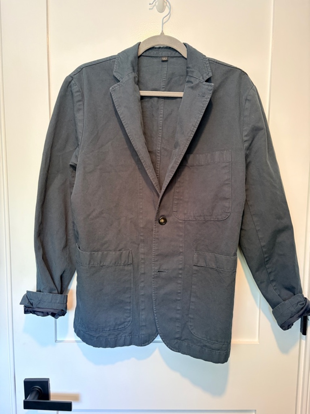 J. Crew Men's Casual Cotton Blue Blazer Jacket Size 36